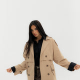 Trench Jacket Beige - AB ESSENTIALS