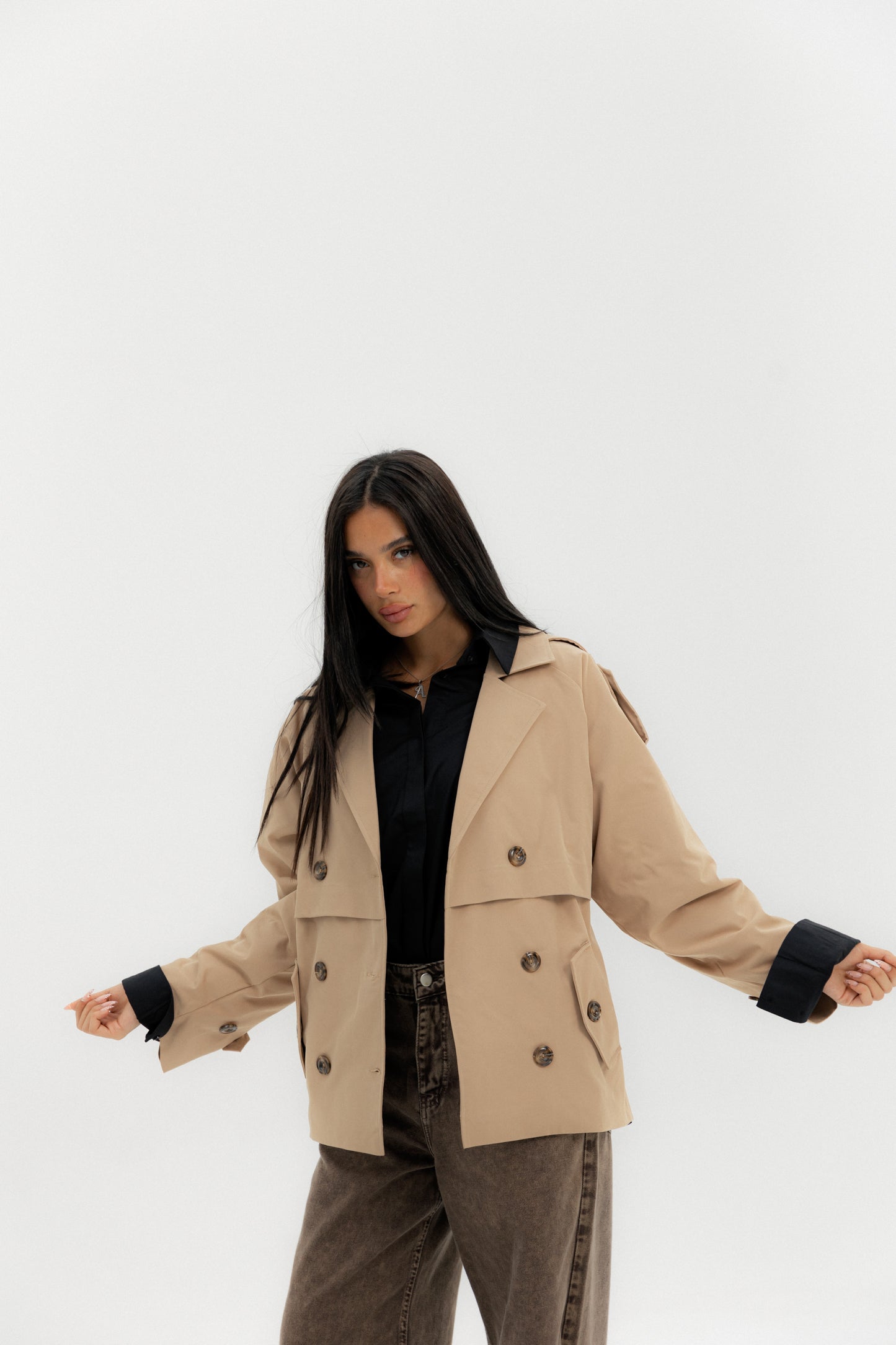 Trench Jacket Beige - AB ESSENTIALS