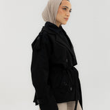 Trench Jacket Black - AB ESSENTIALS