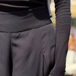 Wide Leg Pants Black - AB ESSENTIALS