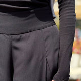 Wide Leg Pants Black - AB ESSENTIALS