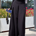 Wide Leg Pants Black - AB ESSENTIALS