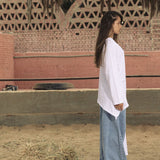 Wrap Tee White - AB ESSENTIALS