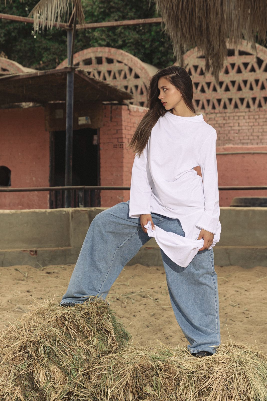 Wrap Tee White - AB ESSENTIALS