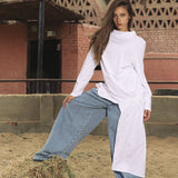 Wrap Tee White - AB ESSENTIALS