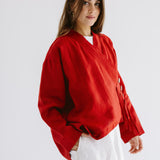 Linen Air Top Red