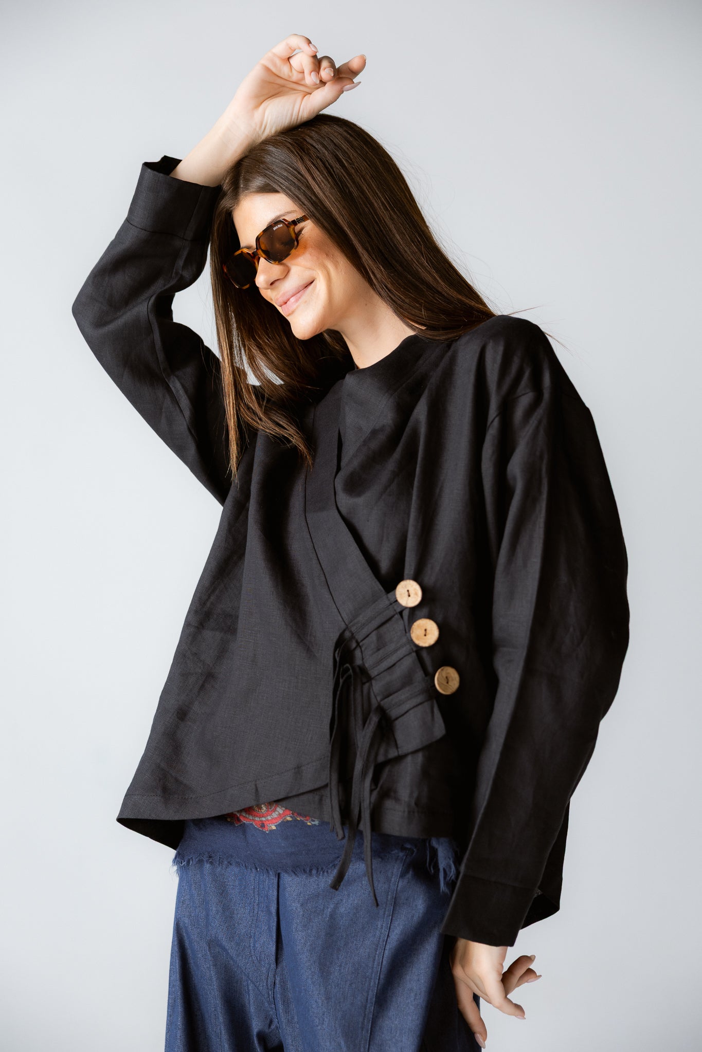 Linen Air Top Black