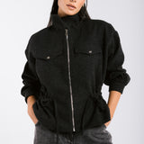 Warm Wool Jacket Black