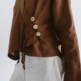 Linen Air Top Brown
