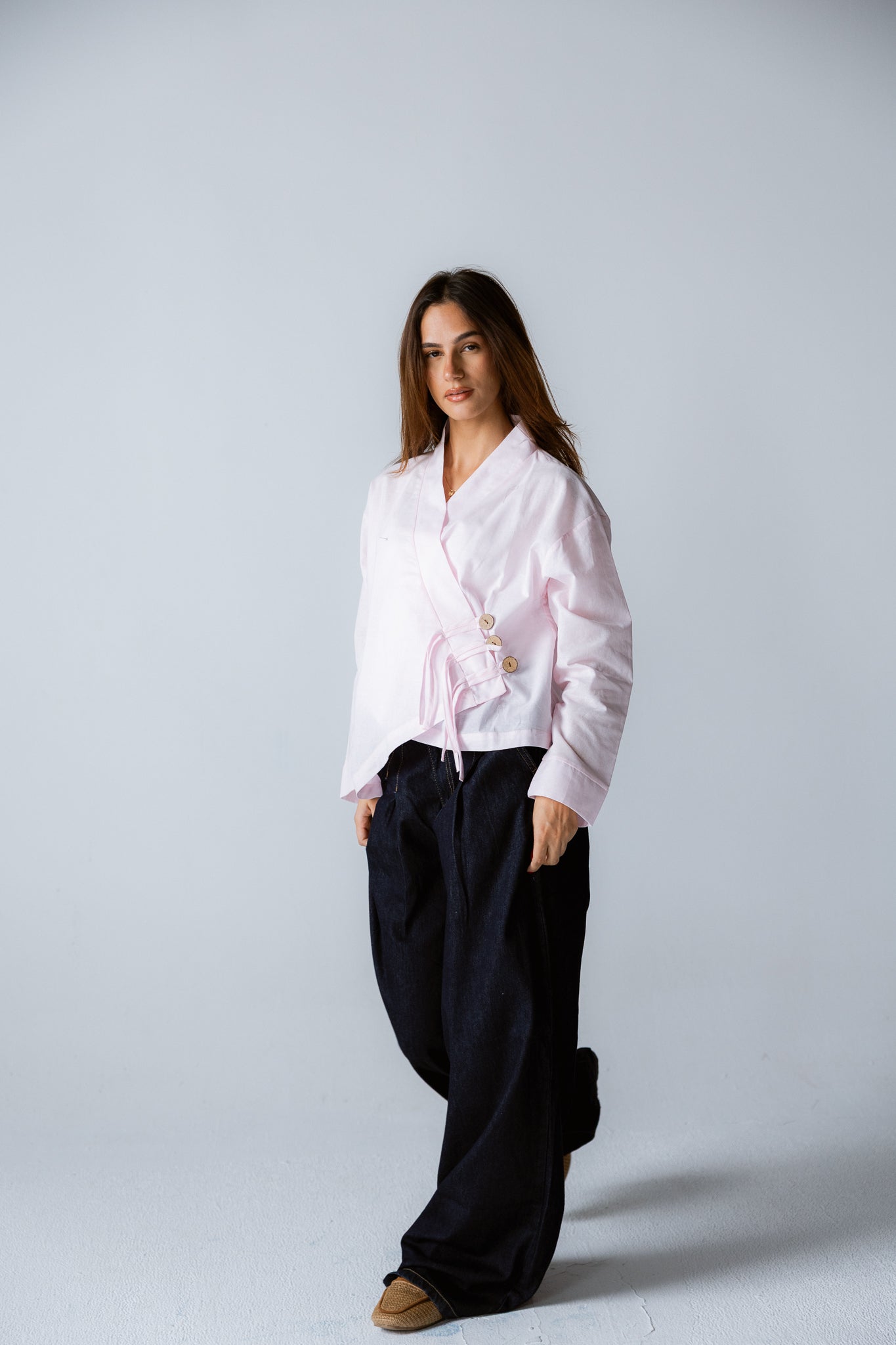 Linen Air Top Powder Pink