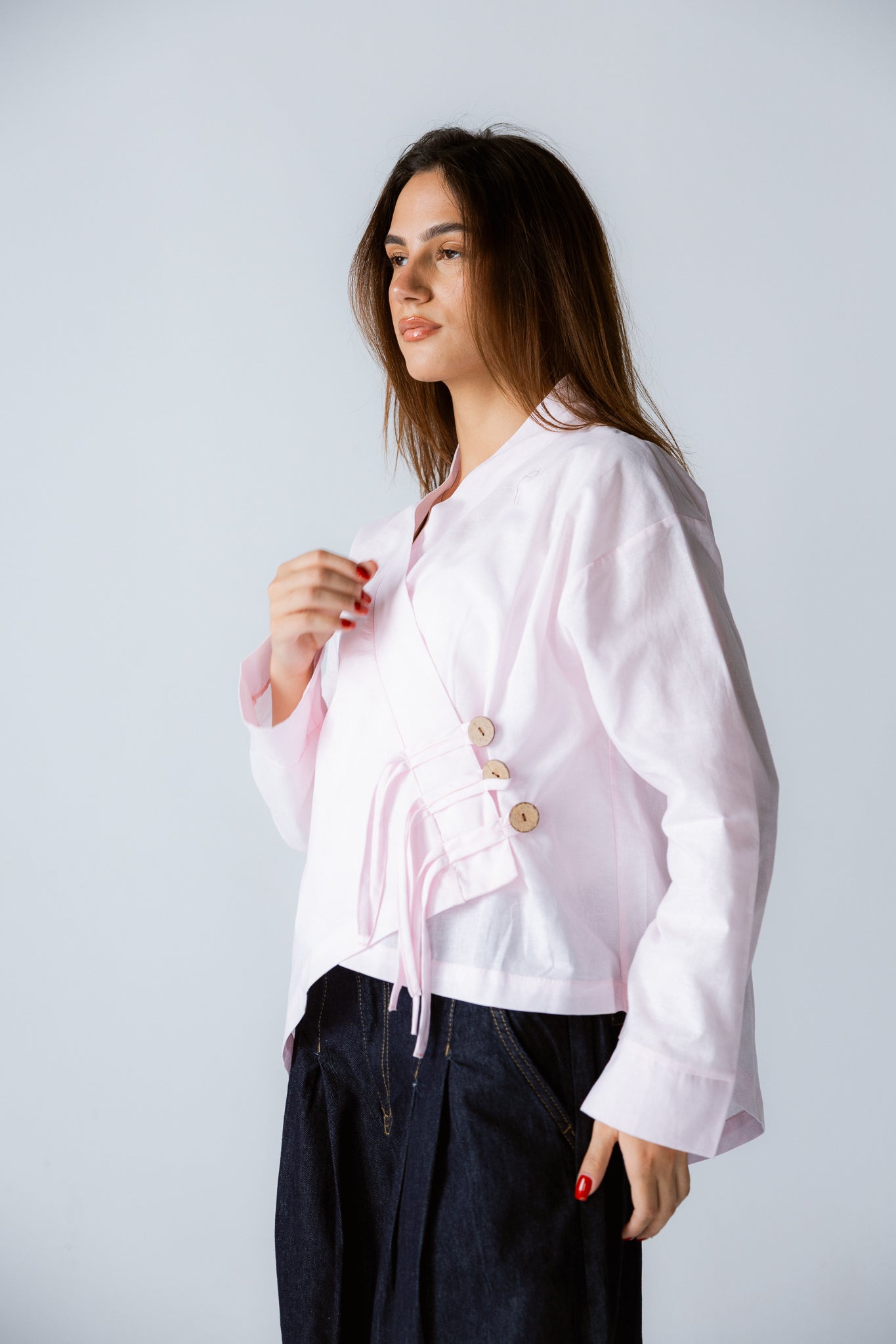 Linen Air Top Powder Pink