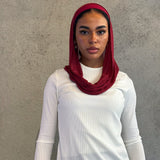 Airy Twist Burgundy