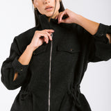 Warm Wool Jacket Black