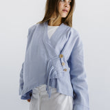 Linen Air Top Baby Blue