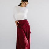 Seashell Skirt Burgundy