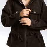 Warm Wool Jacket Brown