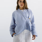 Linen Air Top Baby Blue