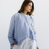 Linen Air Top Baby Blue