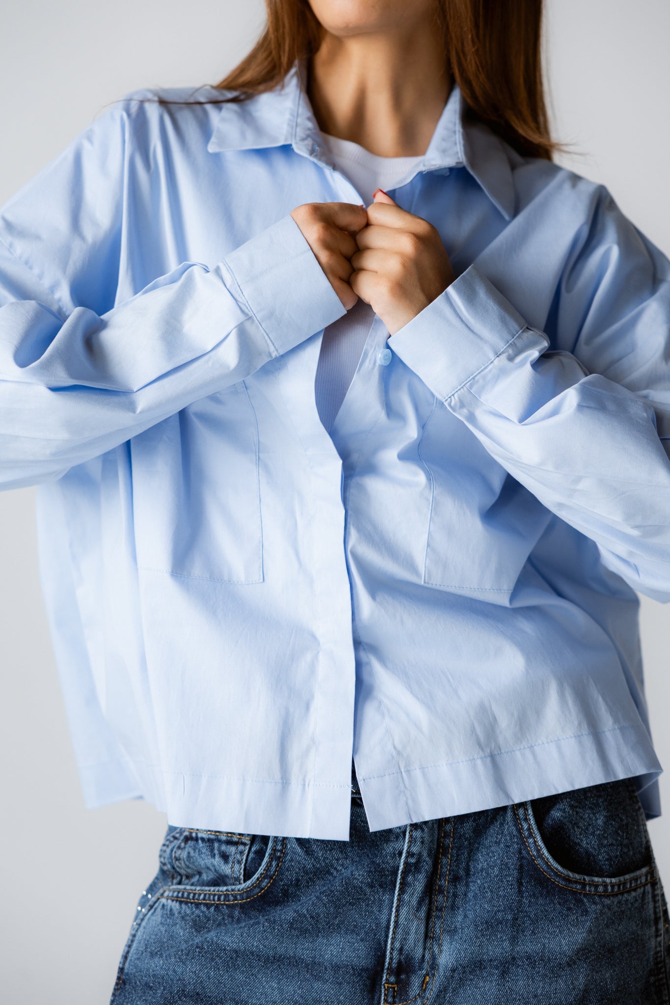 Cropi Shirt Baby Blue