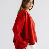 Linen Air Top Red