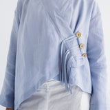 Linen Air Top Baby Blue
