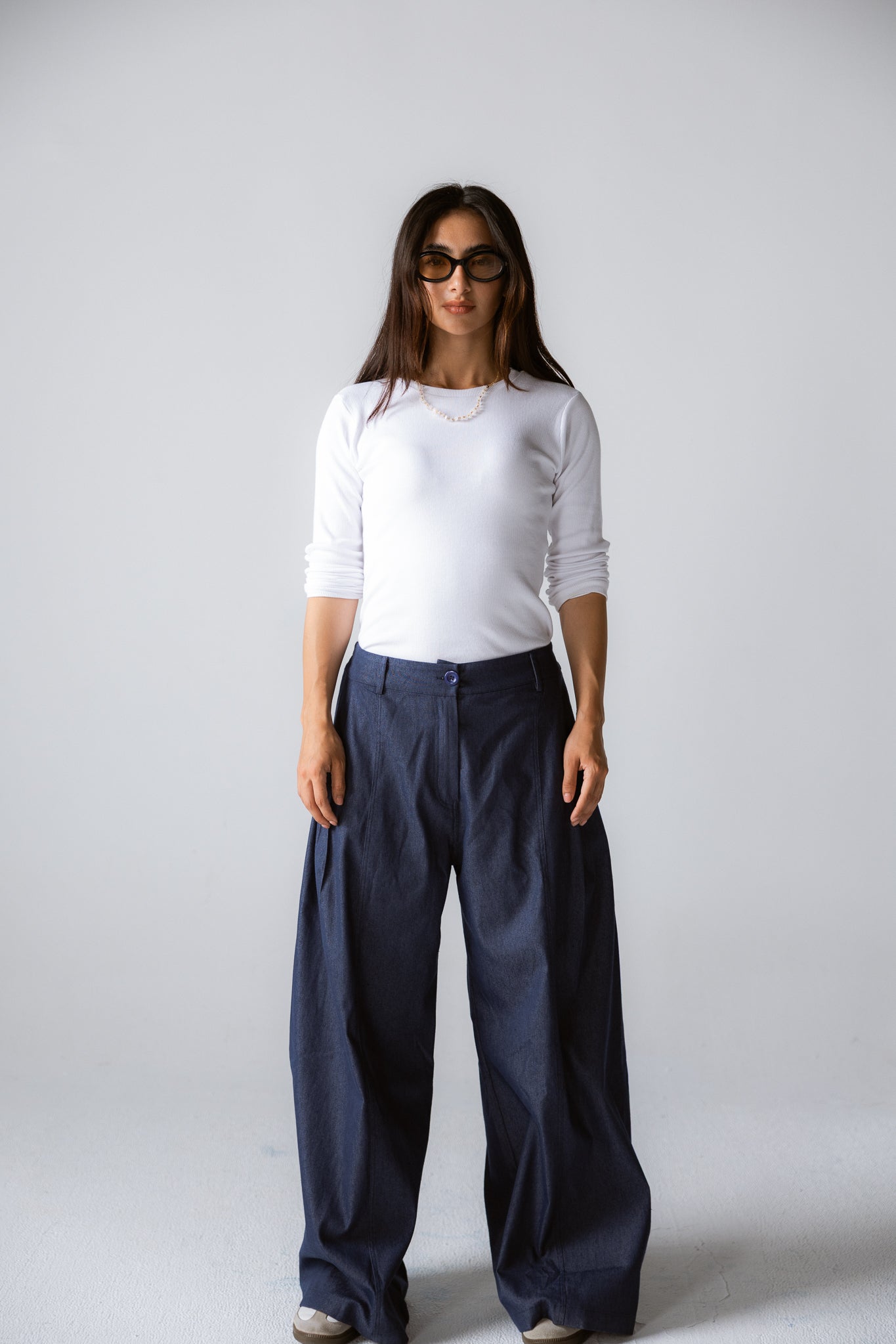 Day Light Denim Pants Dark Blue