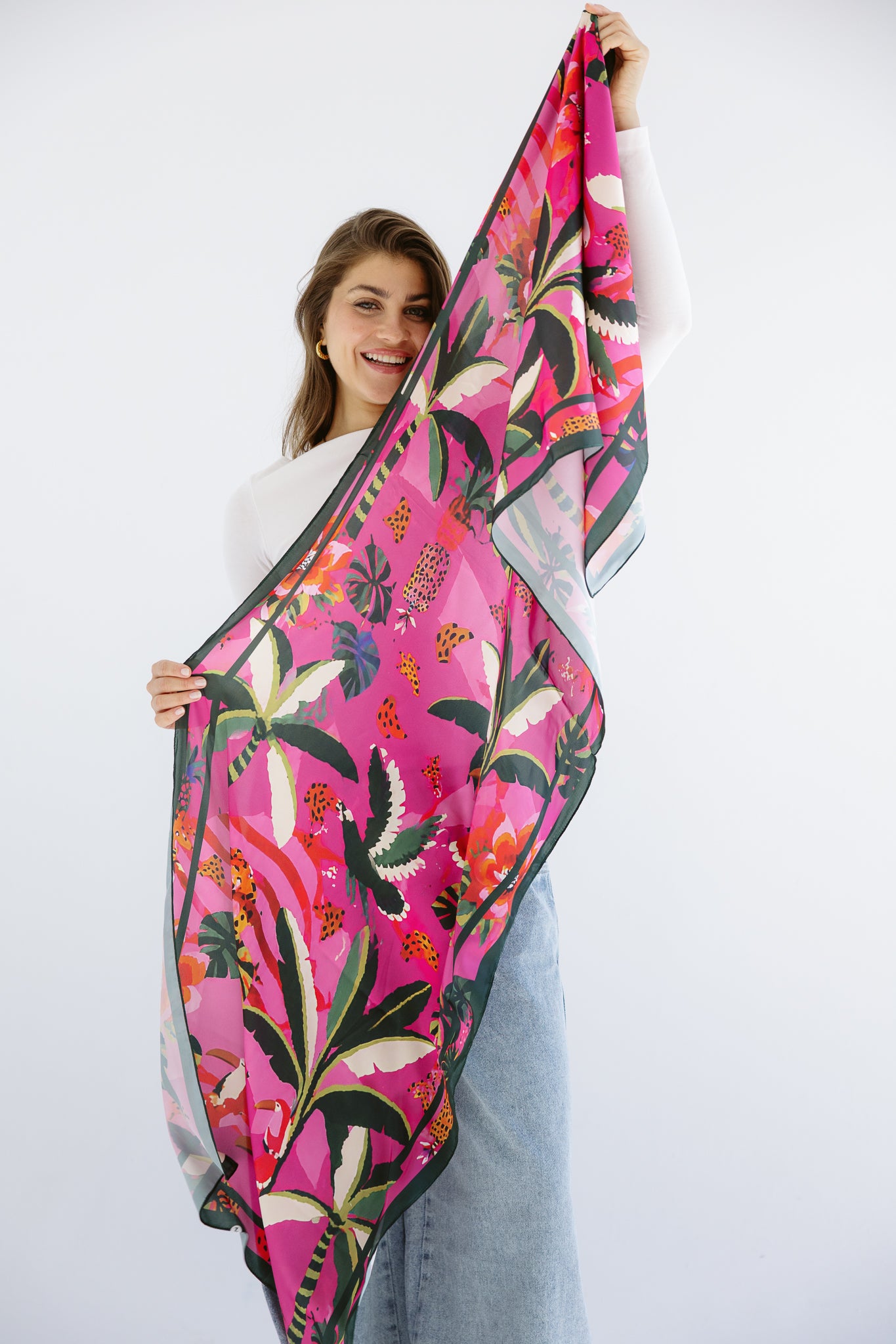 Long Silk Scarf #5