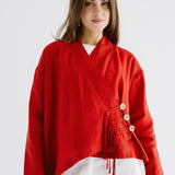 Linen Air Top Red
