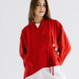 Linen Air Top Red