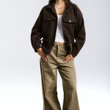 Warm Wool Jacket Brown