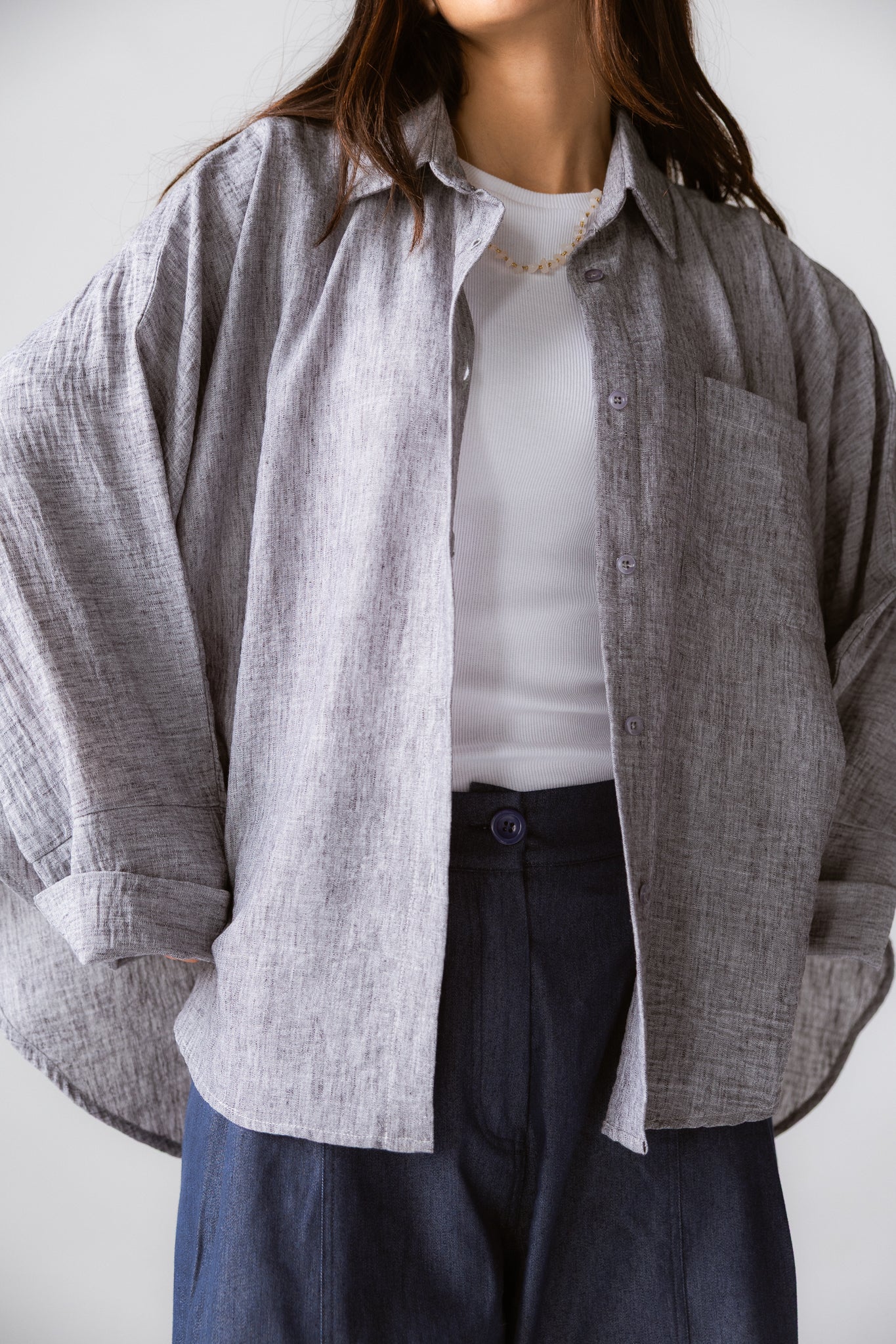 Must Have Linen Shirt Grey