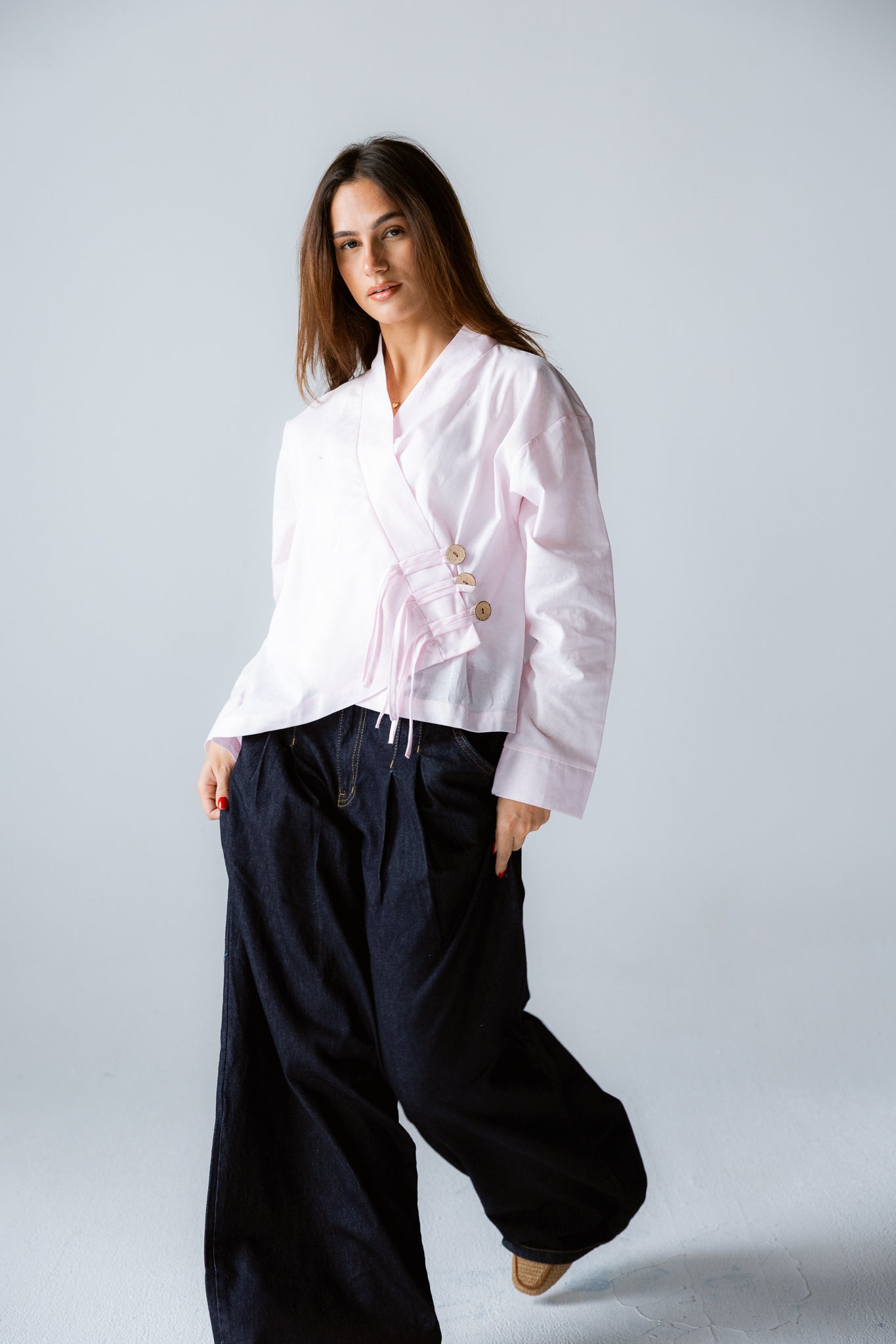 Linen Air Top Powder Pink