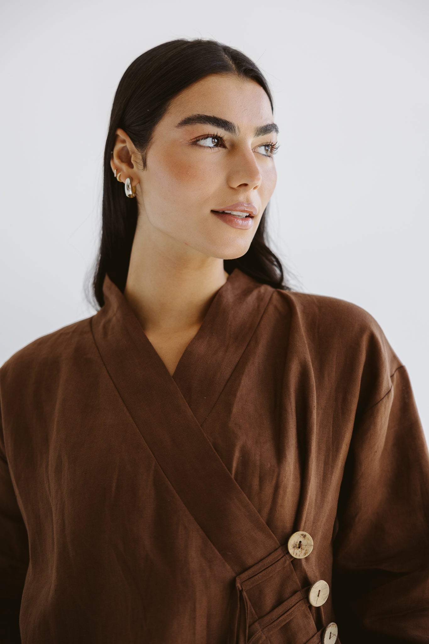 Linen Air Top Brown