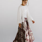 Boho Skirt Burgundy