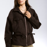 Warm Wool Jacket Brown