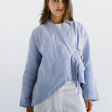 Linen Air Top Baby Blue