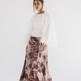 Boho Skirt Burgundy
