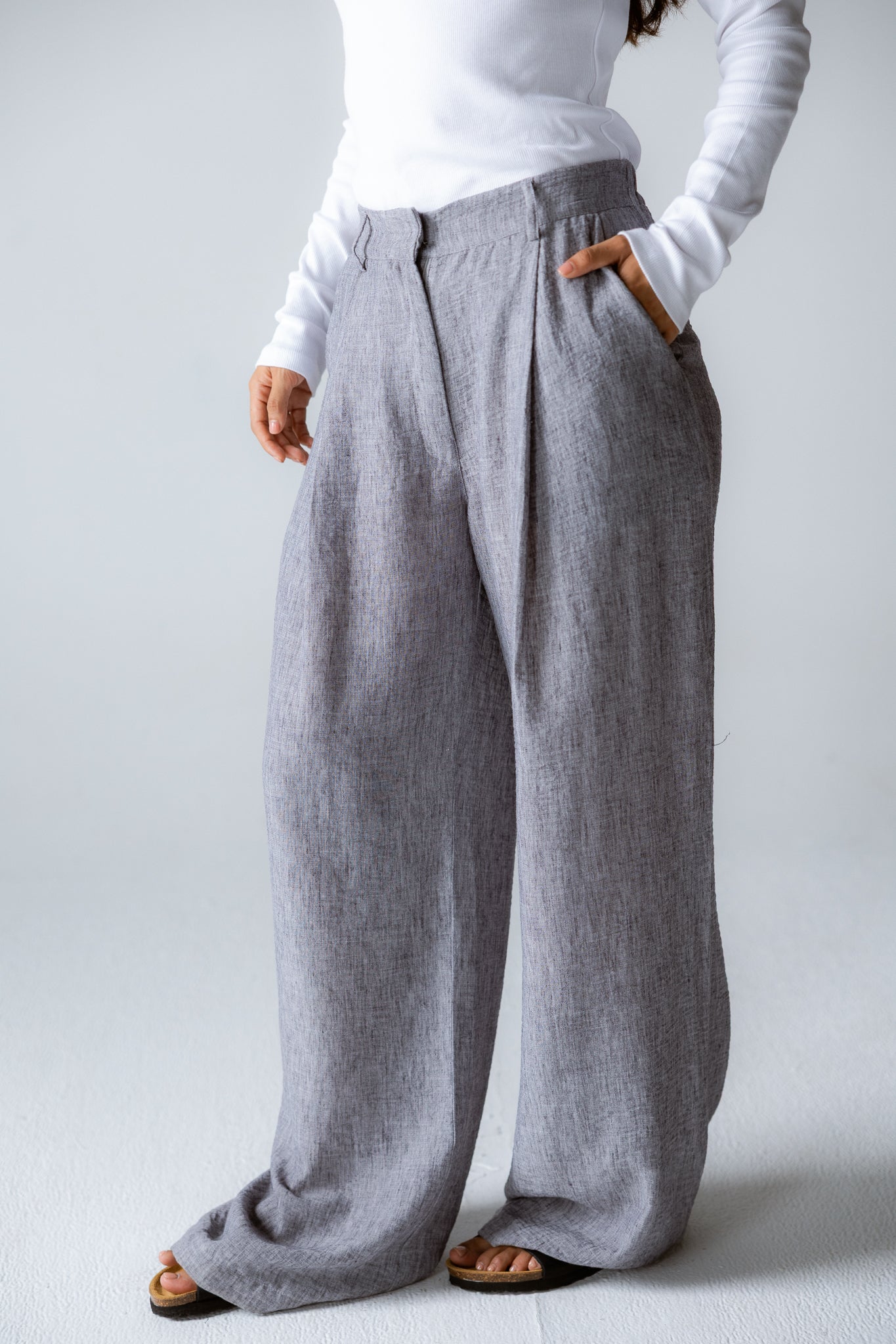 Must Have Linen Pants Grey