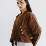 Linen Air Top Brown