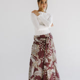 Boho Skirt Burgundy