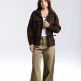 Warm Wool Jacket Brown