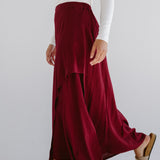 Seashell Skirt Burgundy