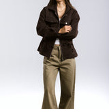 Warm Wool Jacket Brown