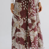 Boho Skirt Burgundy