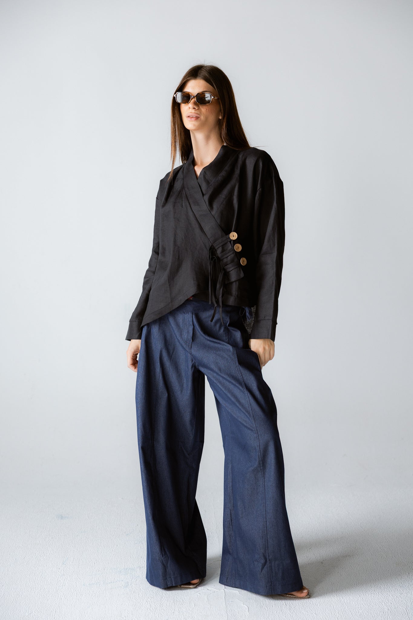 Linen Air Top Black