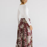 Boho Skirt Burgundy