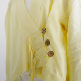 Linen Air Top Yellow