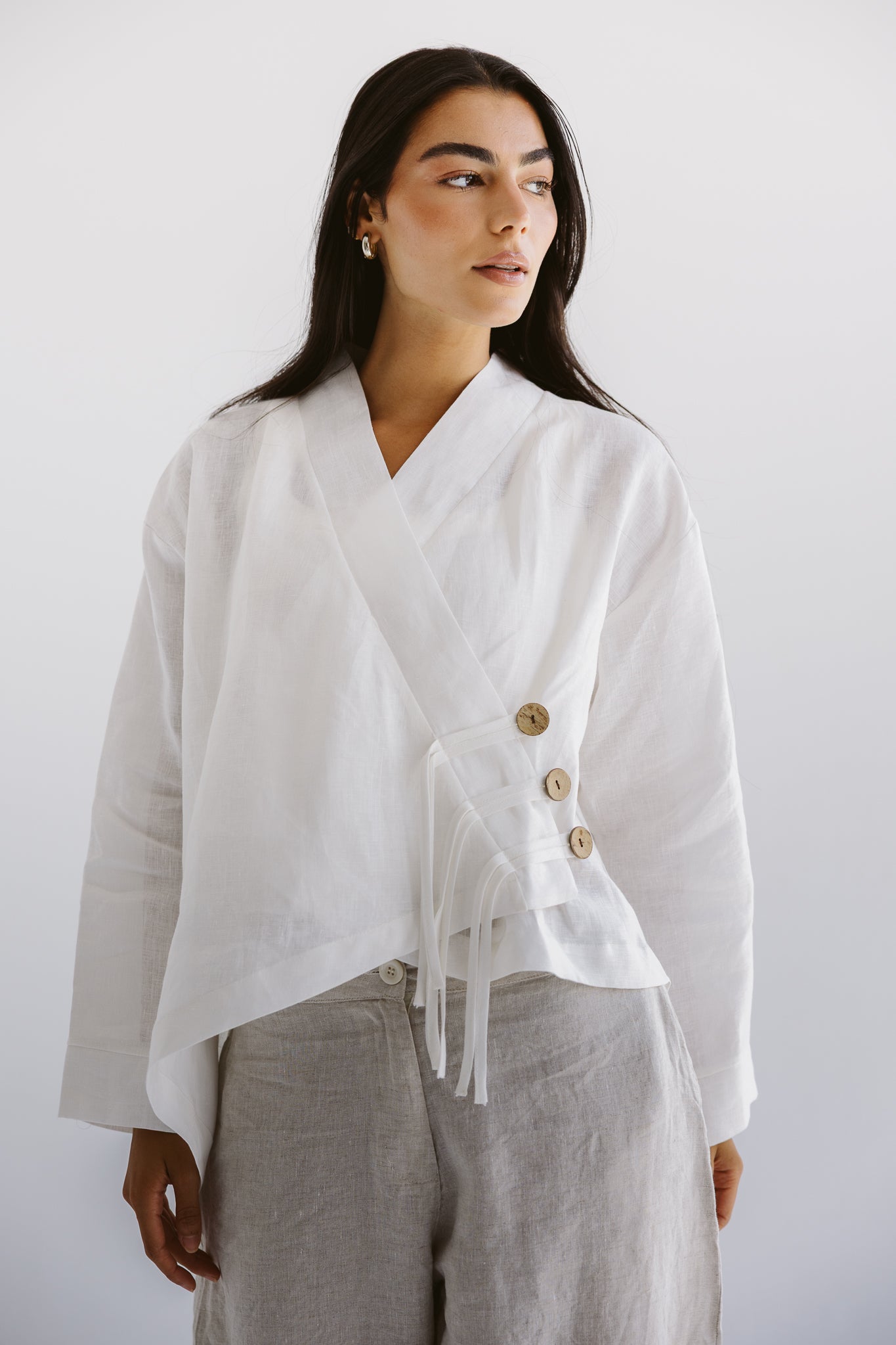 Linen Air Top White