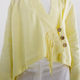 Linen Air Top Yellow