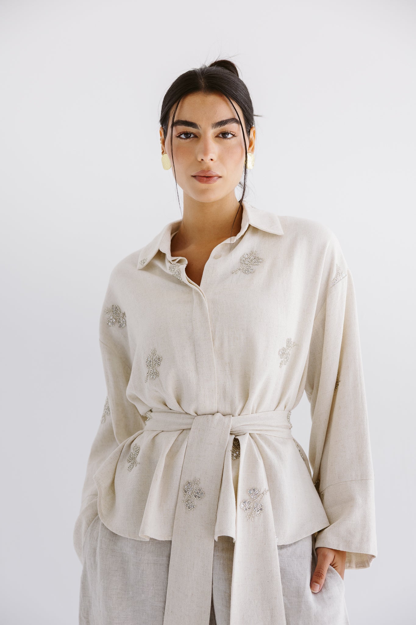 Bloom Blouse Beige